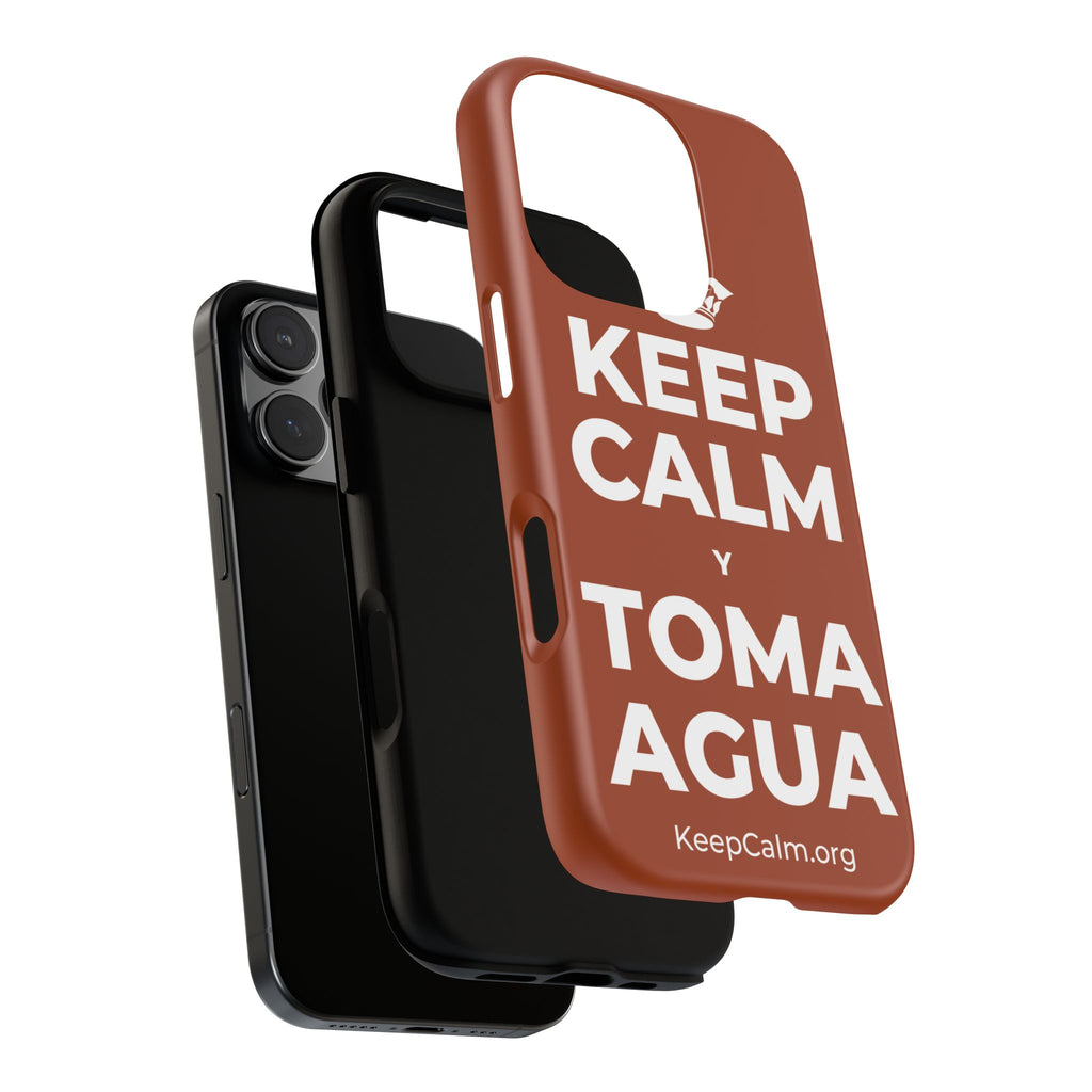 KEEP CALM Y TOMA AGUA Phone Case