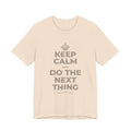 KEEP CALM AND DO THE NEXT THING T-Shirt (Soft Cream–Heather Mauve)
