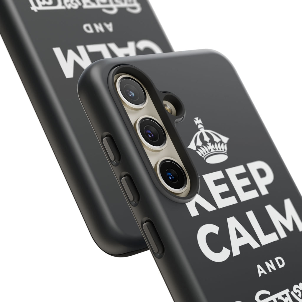 KEEP CALM AND জিনিসগুলো ঝরে যেতে দাও Phone Case (Dark)