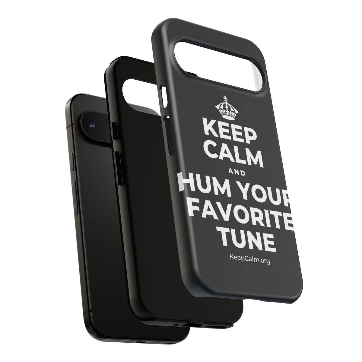 KEEP CALM AND HUM YOUR FAVORITE TUNE Phone Case (Dark)