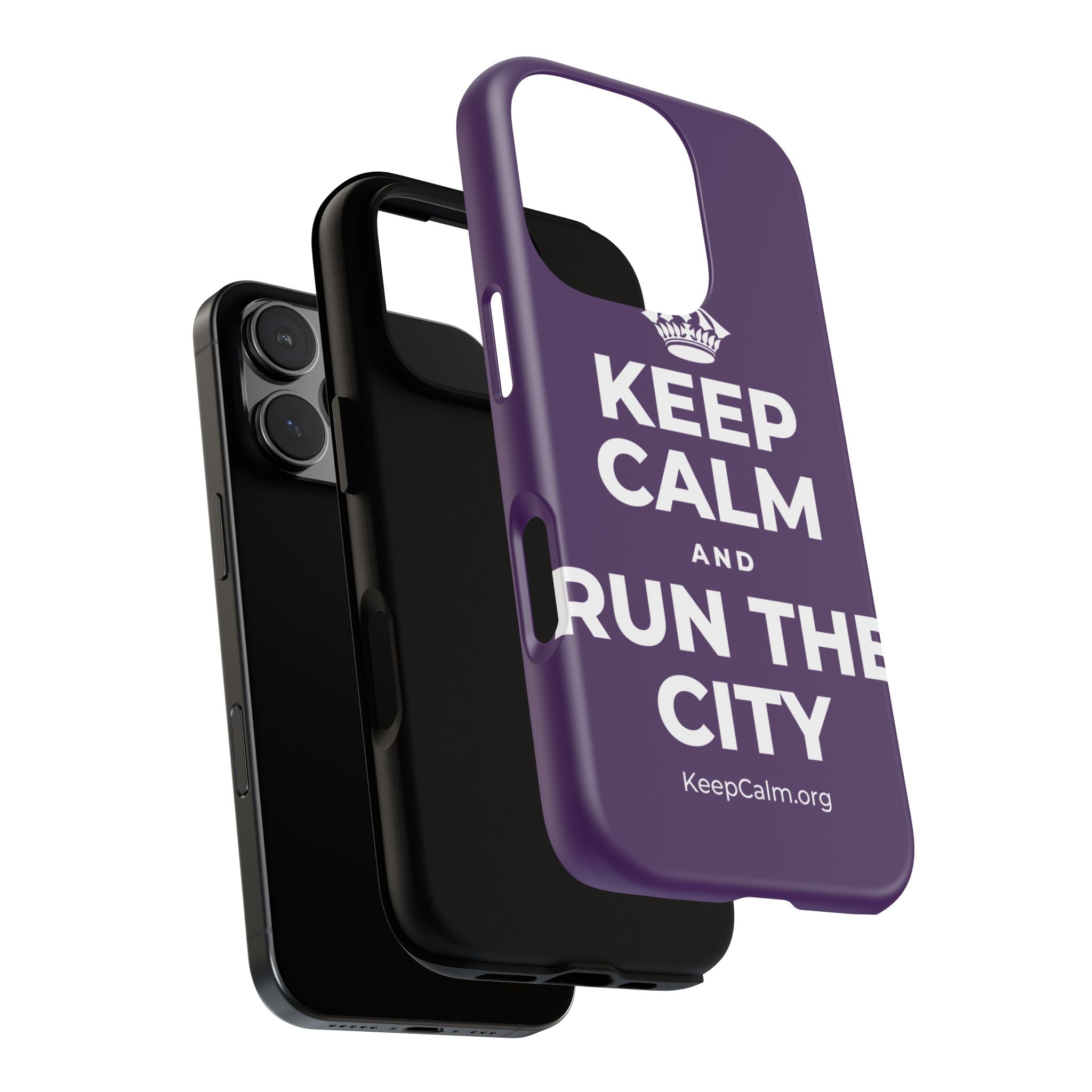 KEEP CALM AND RUN THE CITY Phone Case