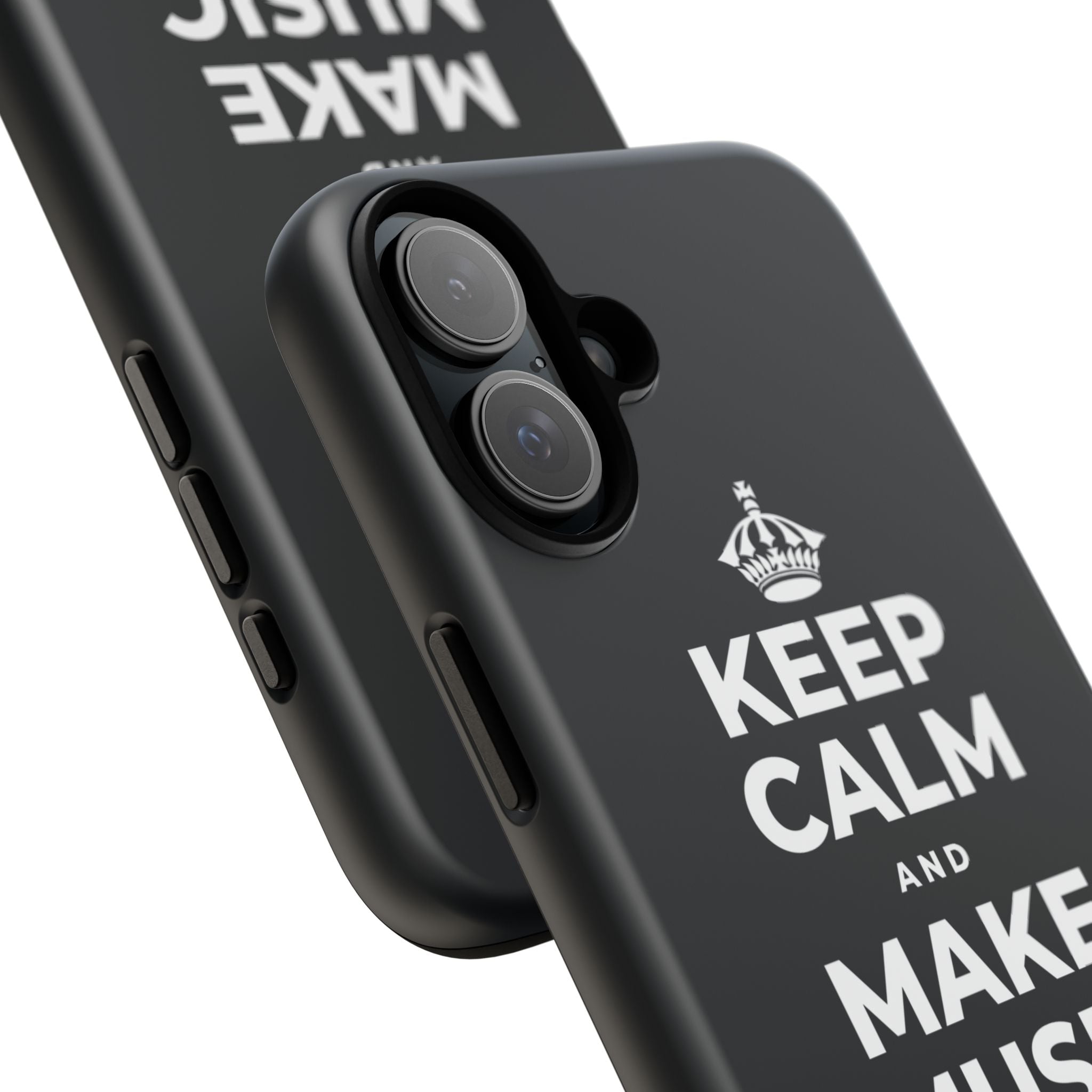 KEEP CALM AND MAKE MUSIC THAT HEALS Phone Case (Dark)