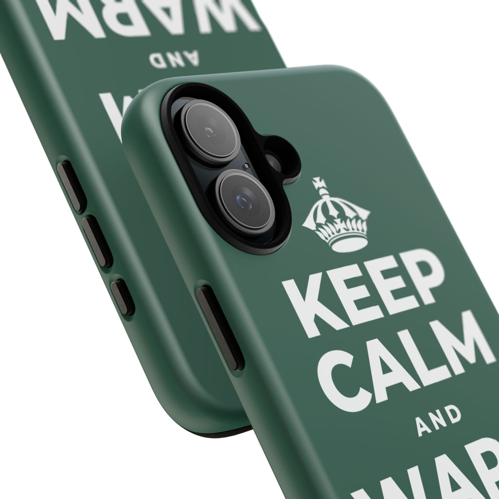 KEEP CALM AND WARM YOUR HANDS Phone Case