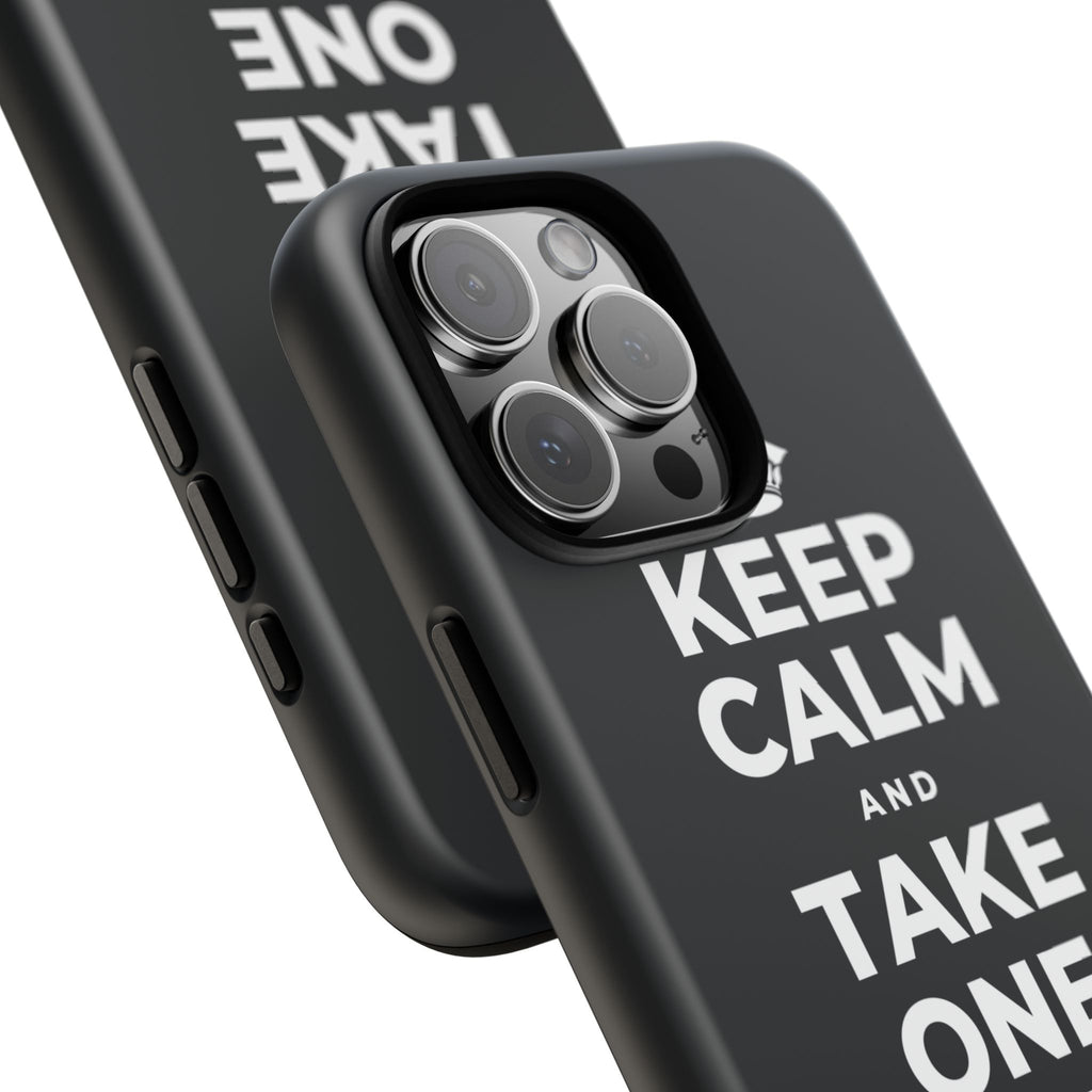 KEEP CALM AND TAKE ONE BREATH AT A TIME Phone Case (Dark)