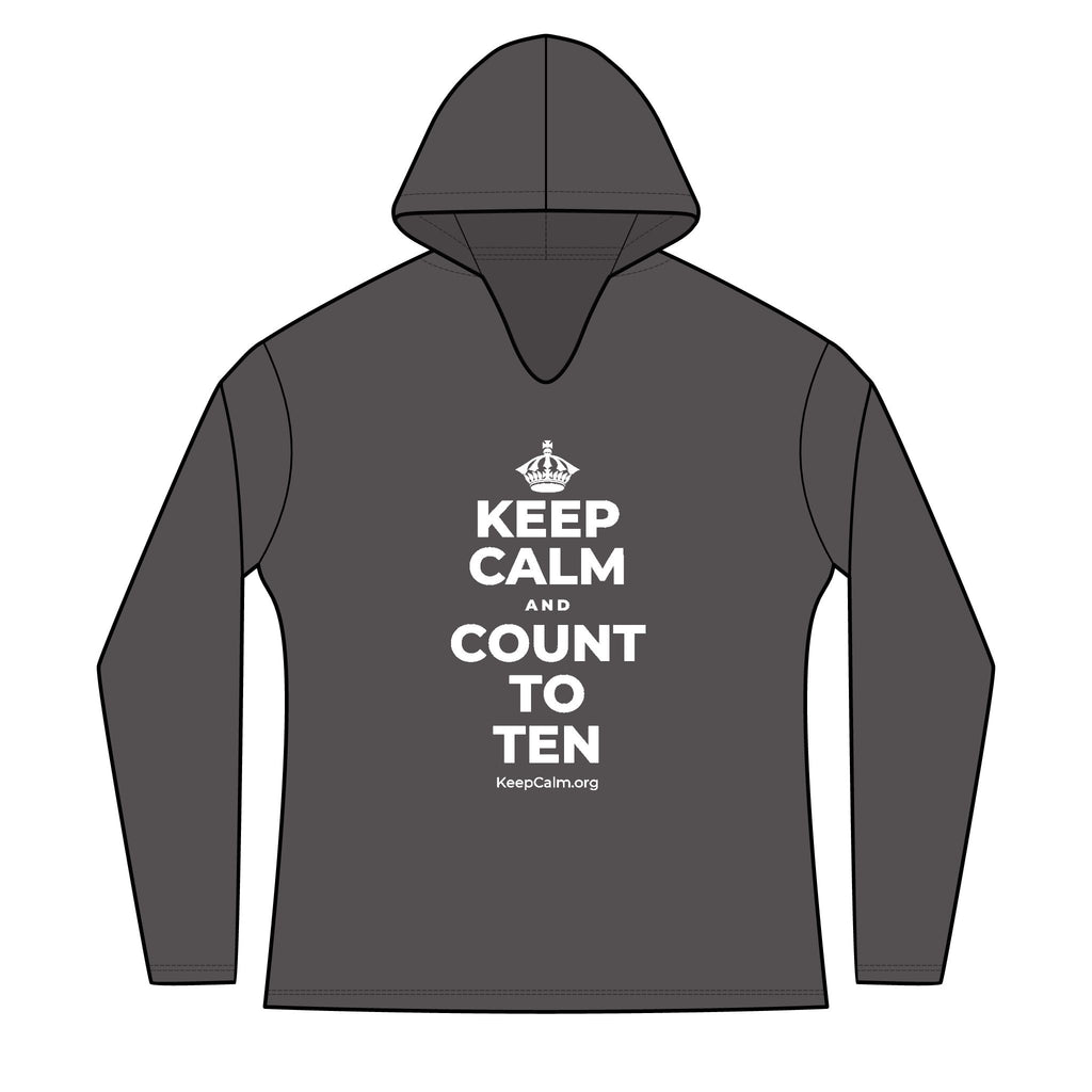 KEEP CALM AND COUNT TO TEN Women's Long Sleeve Hoodie