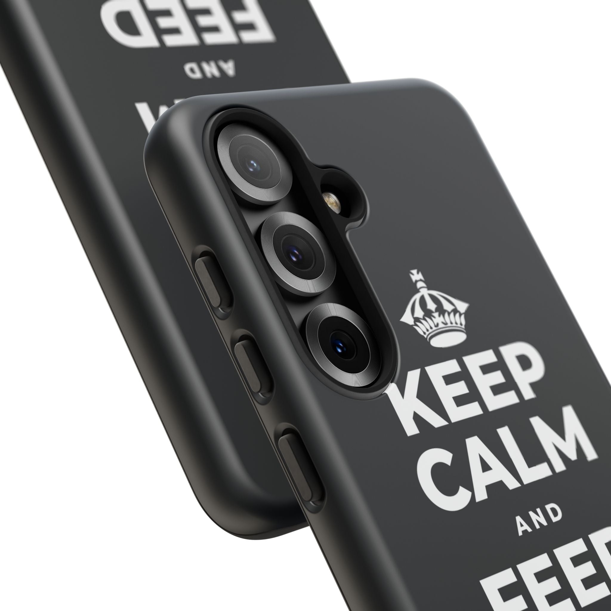 KEEP CALM AND FEED YOUR SOUL TOO Phone Case (Dark)