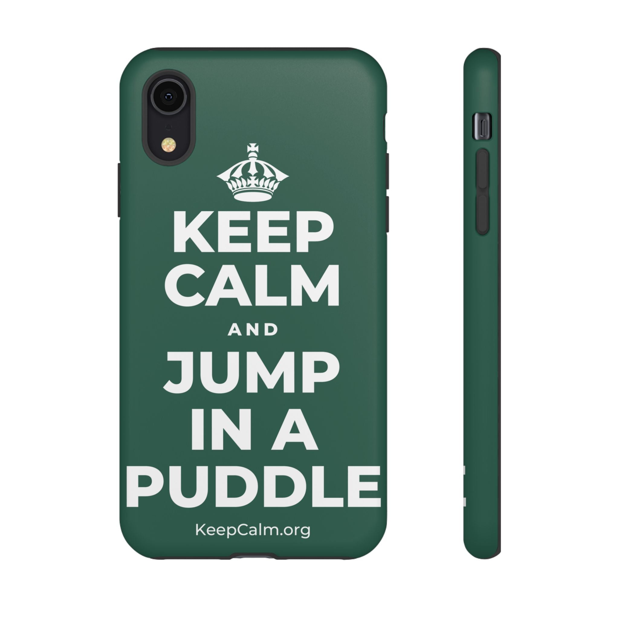KEEP CALM AND JUMP IN A PUDDLE Phone Case