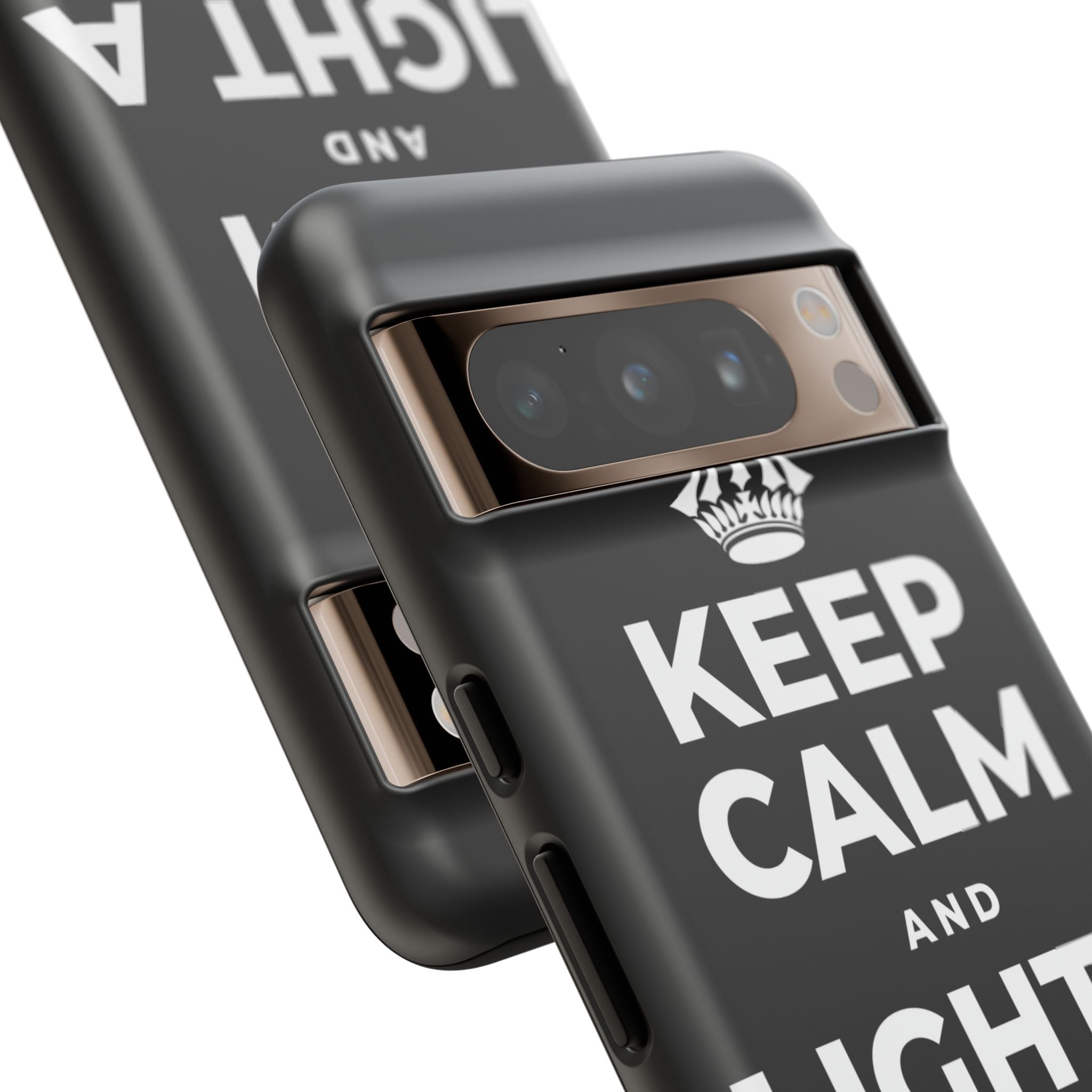 KEEP CALM AND LIGHT A COZY CANDLE Phone Case