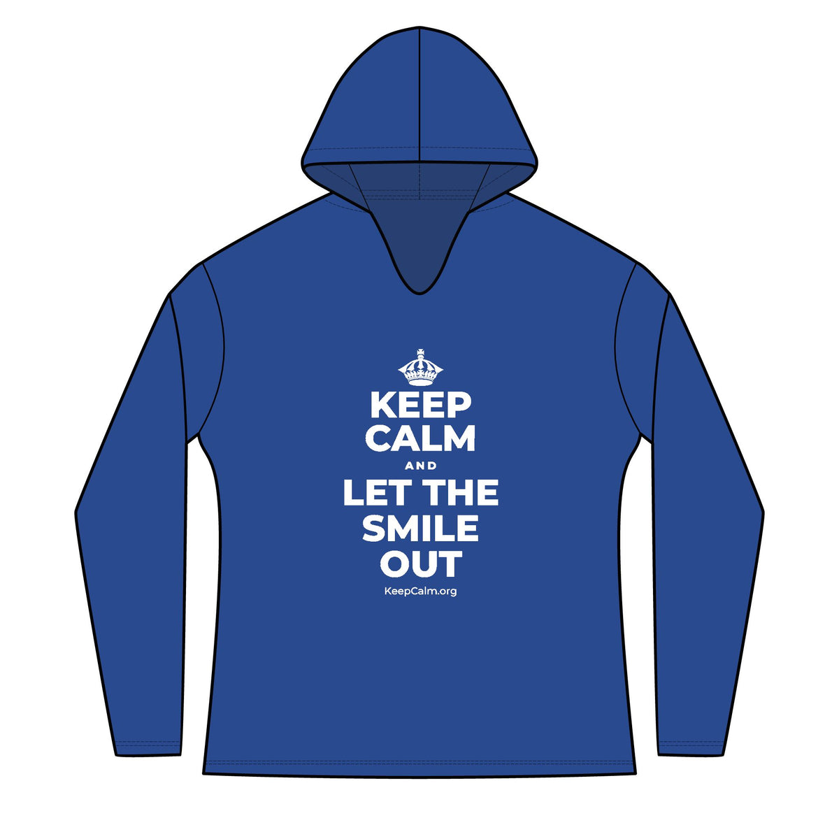 KEEP CALM AND LET THE SMILE OUT Women's Long Sleeve Hoodie