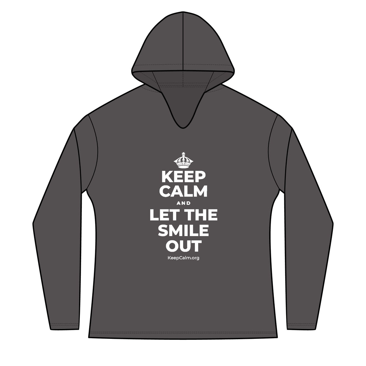 KEEP CALM AND LET THE SMILE OUT Women's Long Sleeve Hoodie