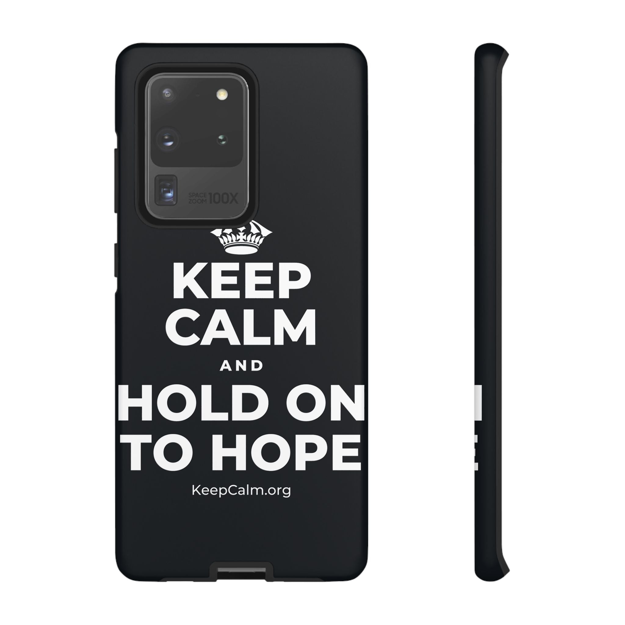 KEEP CALM AND HOLD ON TO HOPE Phone Case (Dark)