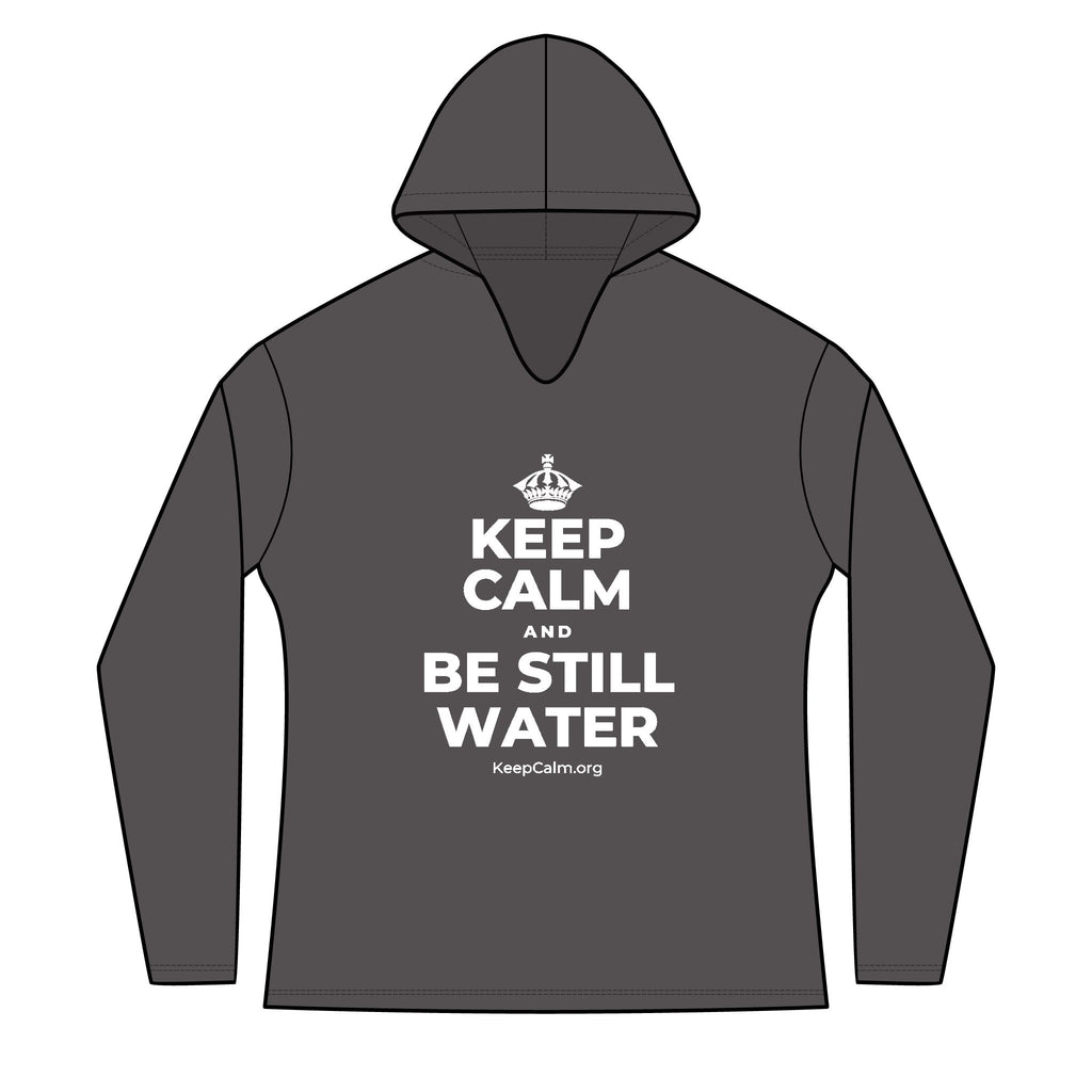 KEEP CALM AND BE STILL WATER Women's Long Sleeve Hoodie