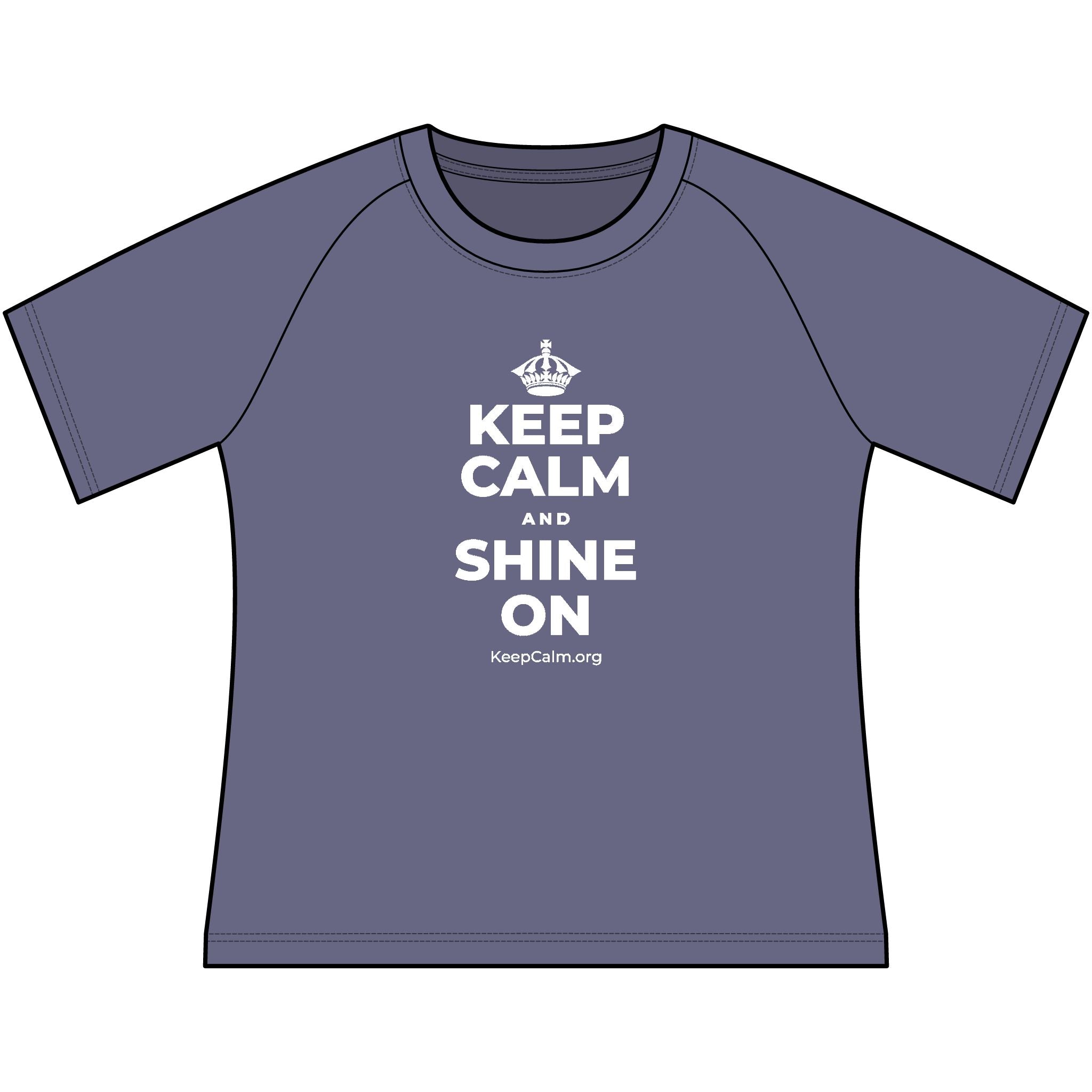 KEEP CALM AND SHINE ON Women's Raglan Tee