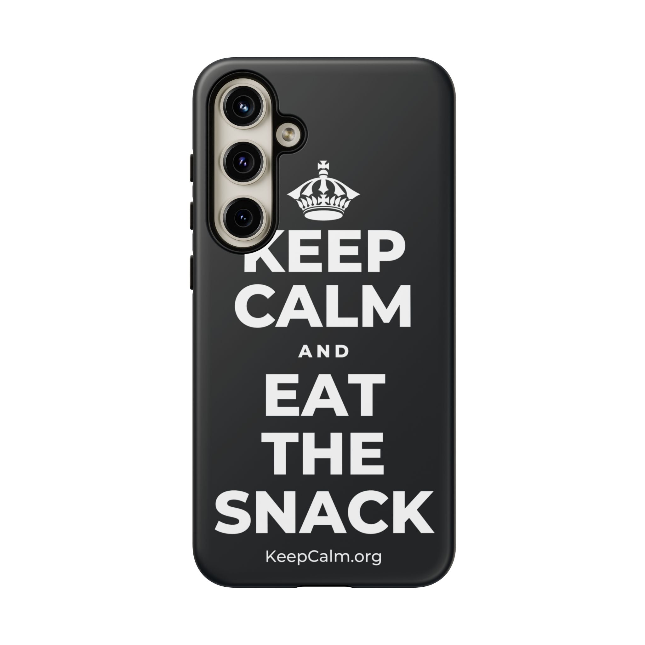 KEEP CALM AND EAT THE SNACK Phone Case (Dark)