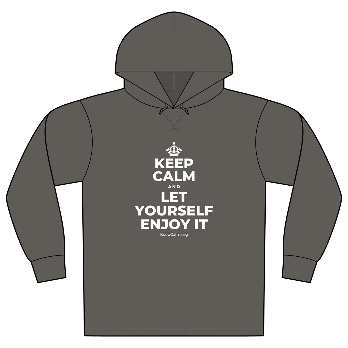 KEEP CALM AND LET YOURSELF ENJOY IT Organic Hoodie Tee