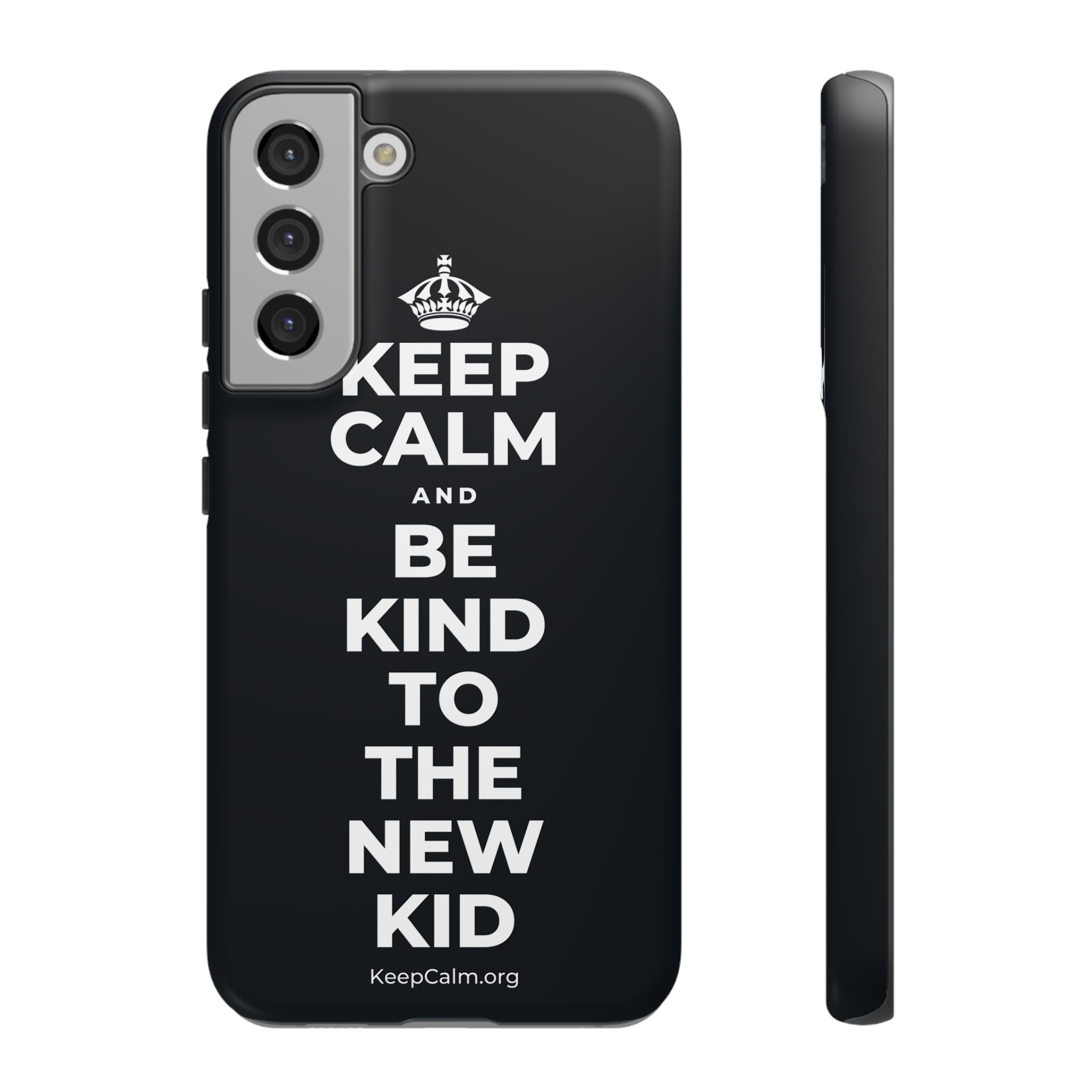 KEEP CALM AND BE KIND TO THE NEW KID Phone Case (Dark)