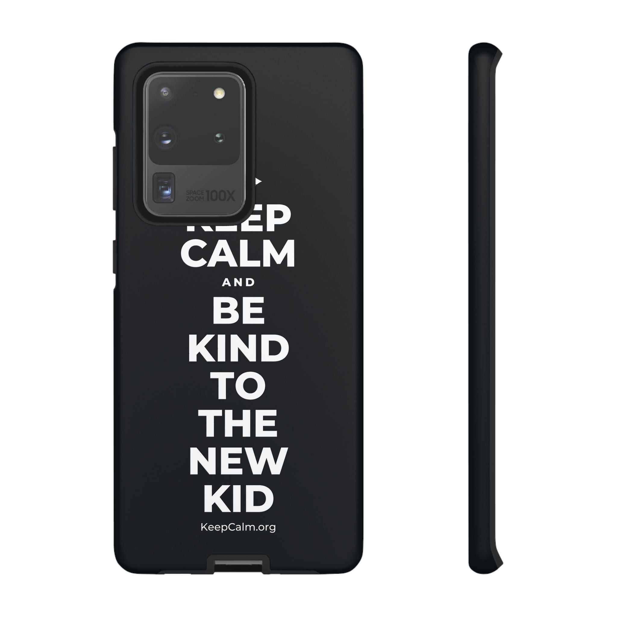 KEEP CALM AND BE KIND TO THE NEW KID Phone Case (Dark)
