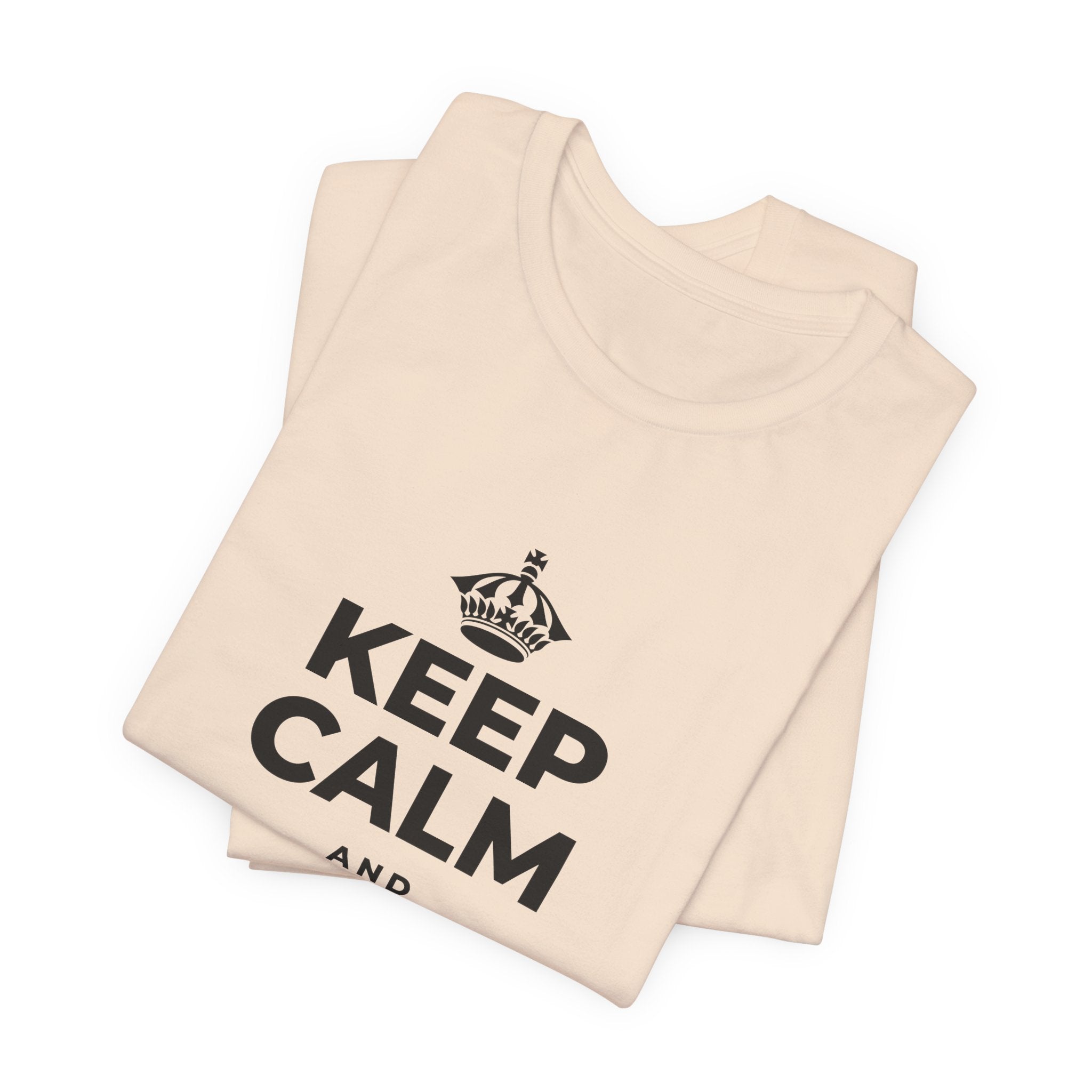 KEEP CALM AND REST & RECOVER T-Shirt (Soft Cream–Heather Mauve)