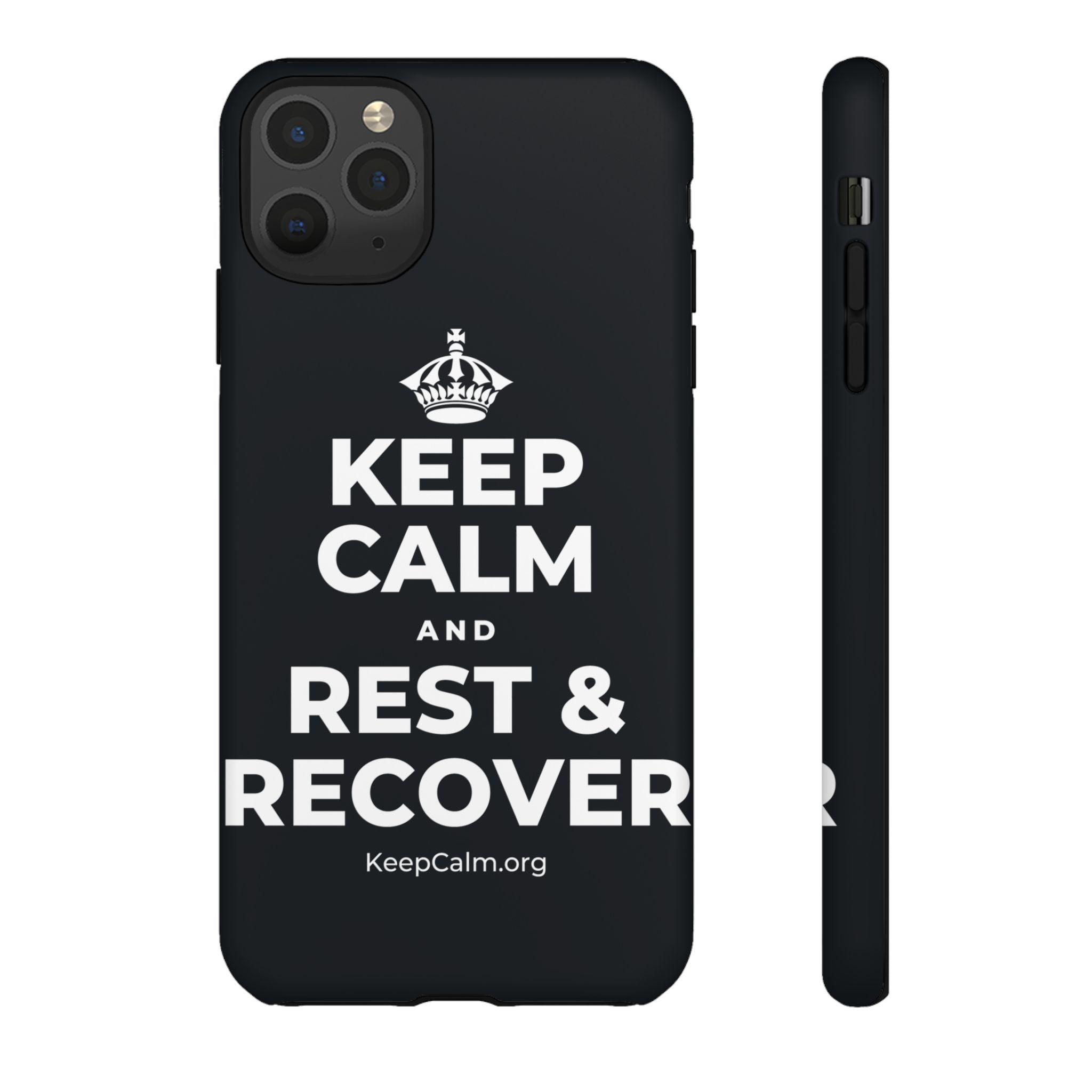 KEEP CALM AND REST & RECOVER Phone Case (Dark)