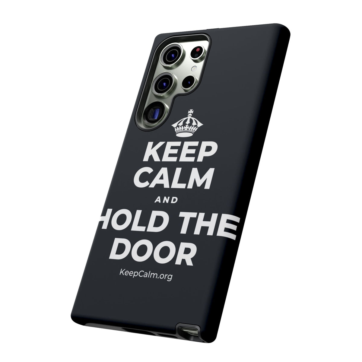 KEEP CALM AND HOLD THE DOOR Phone Case (Dark)