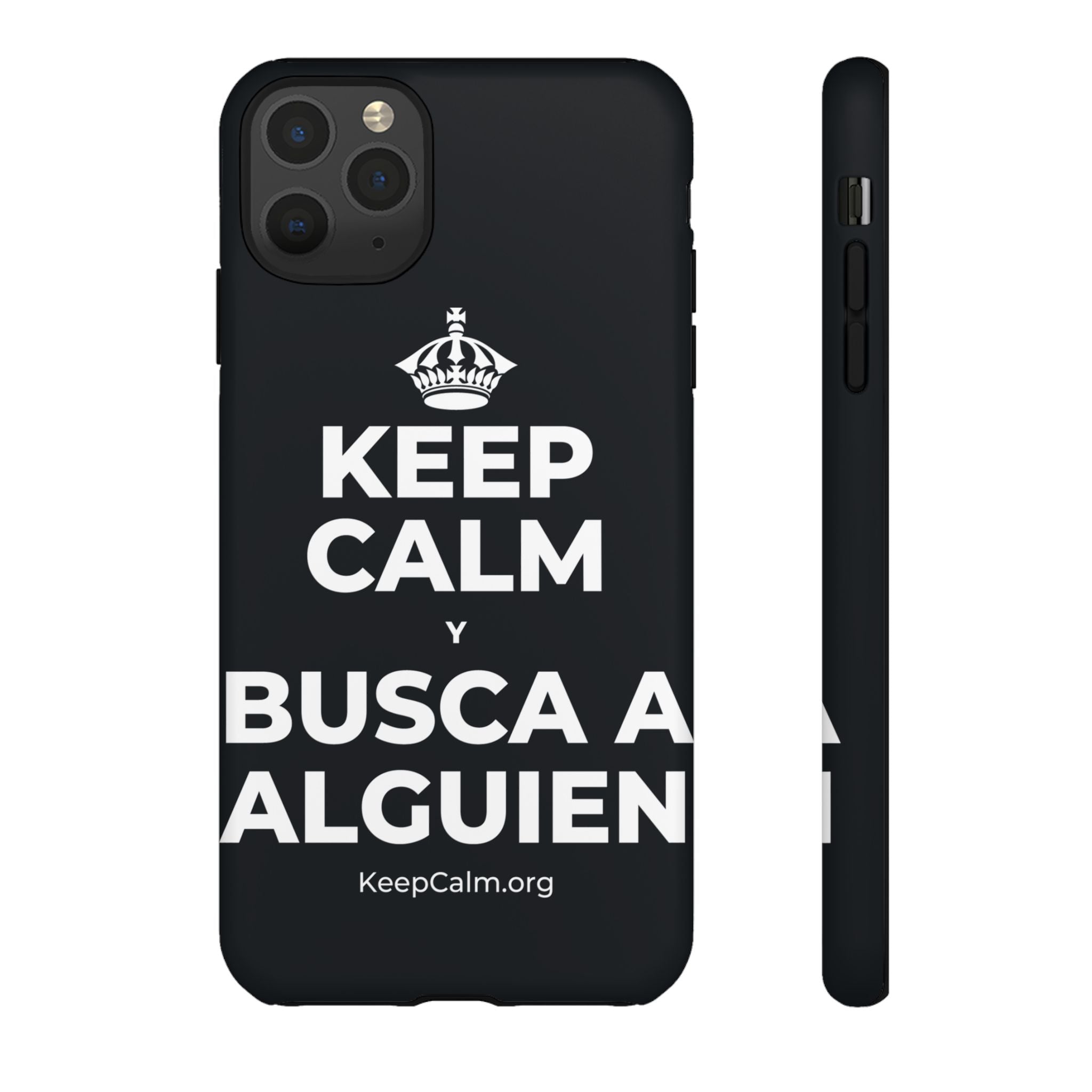 KEEP CALM Y BUSCA A ALGUIEN Phone Case (Dark)