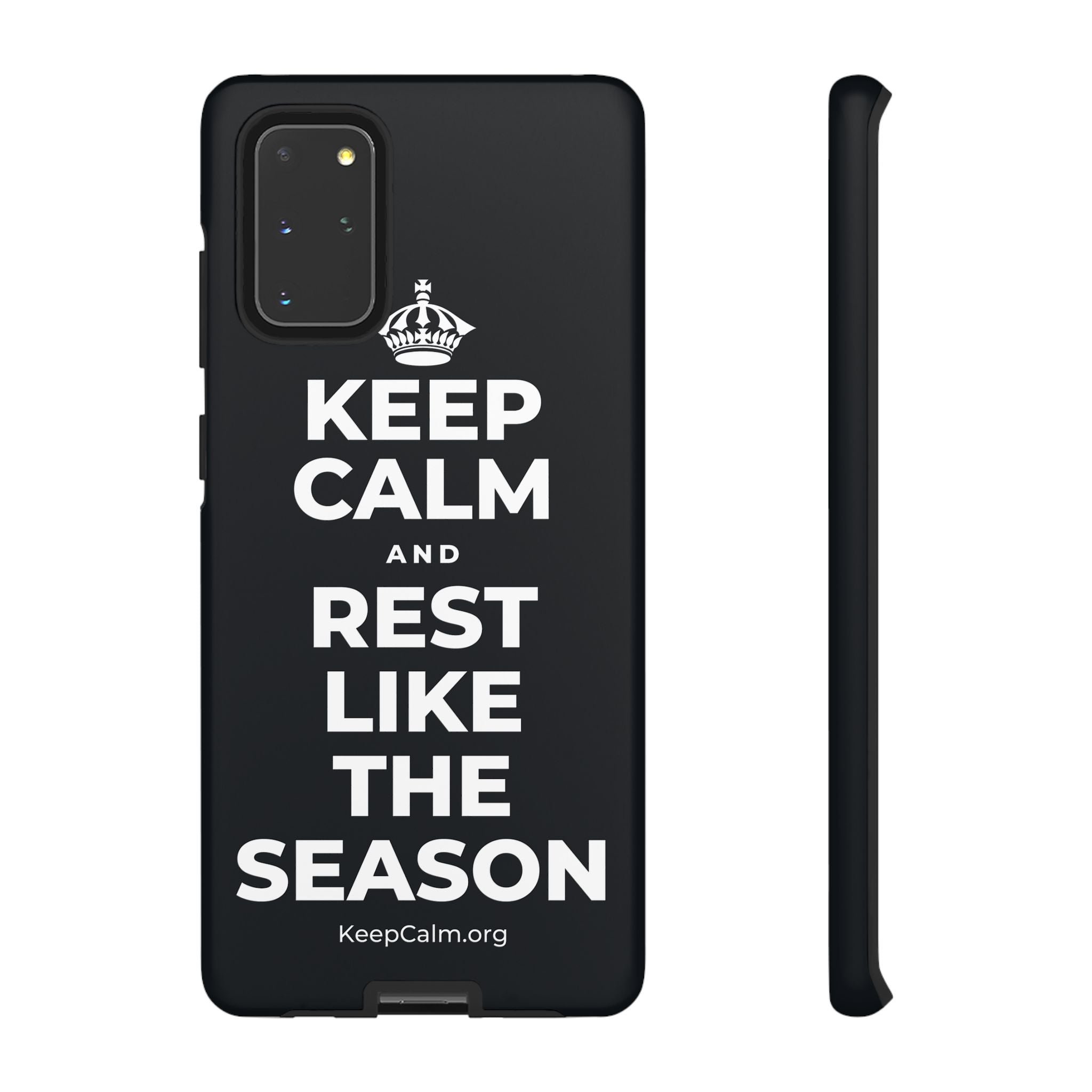 KEEP CALM AND REST LIKE THE SEASON Phone Case (Dark)