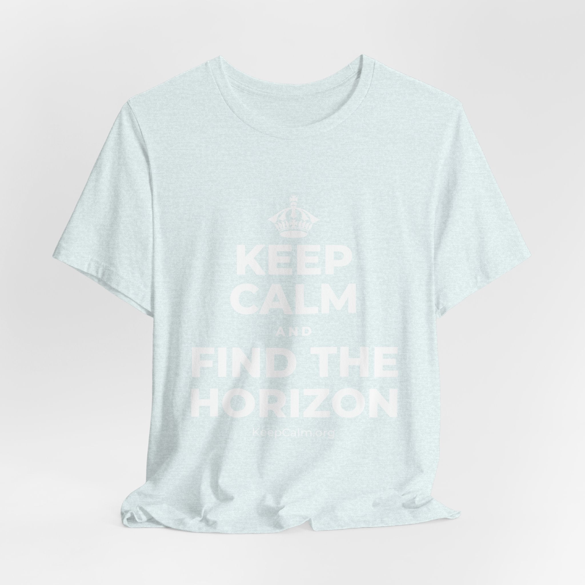KEEP CALM AND FIND THE HORIZON T-Shirt (Soft Cream–Heather Mauve)