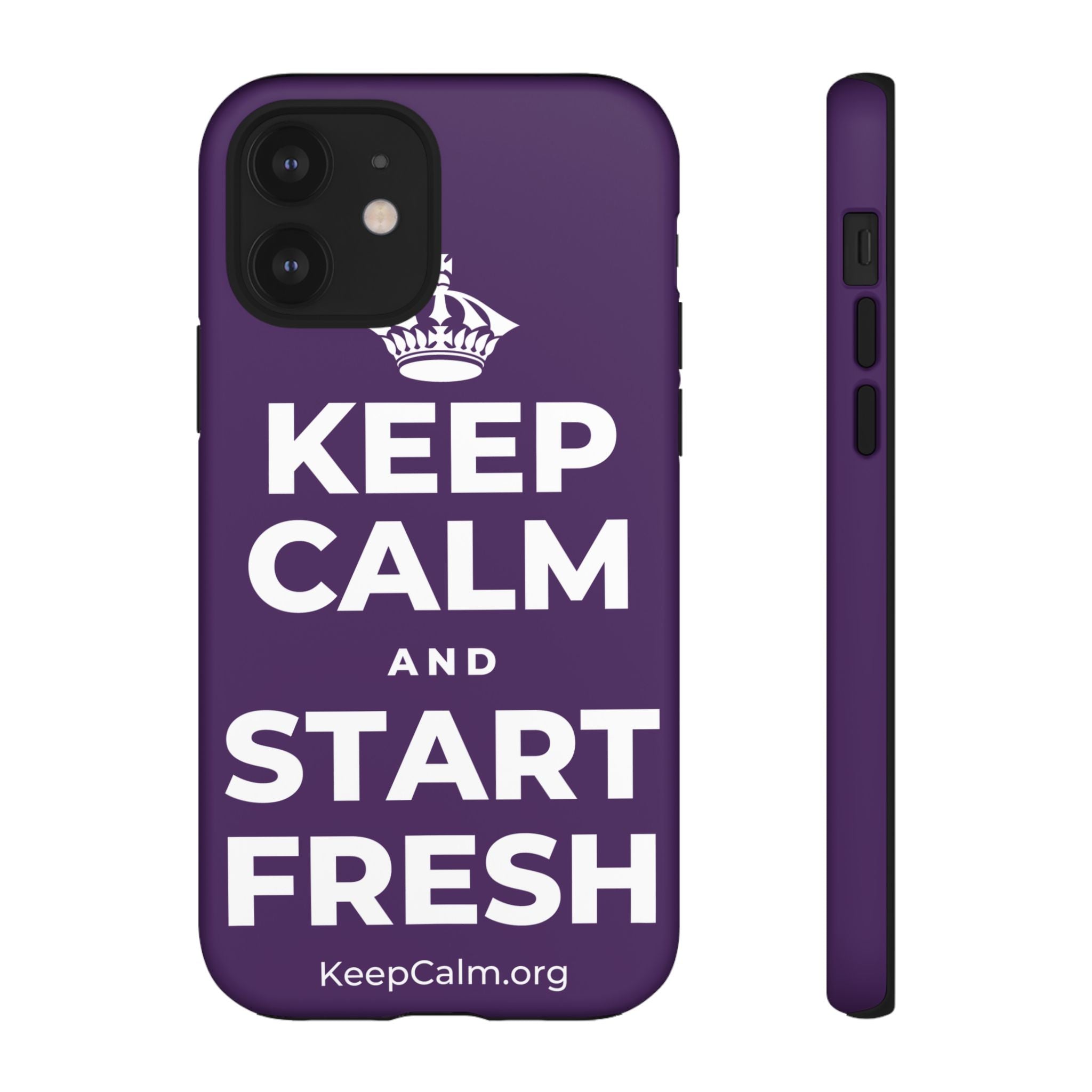 KEEP CALM AND START FRESH Phone Case