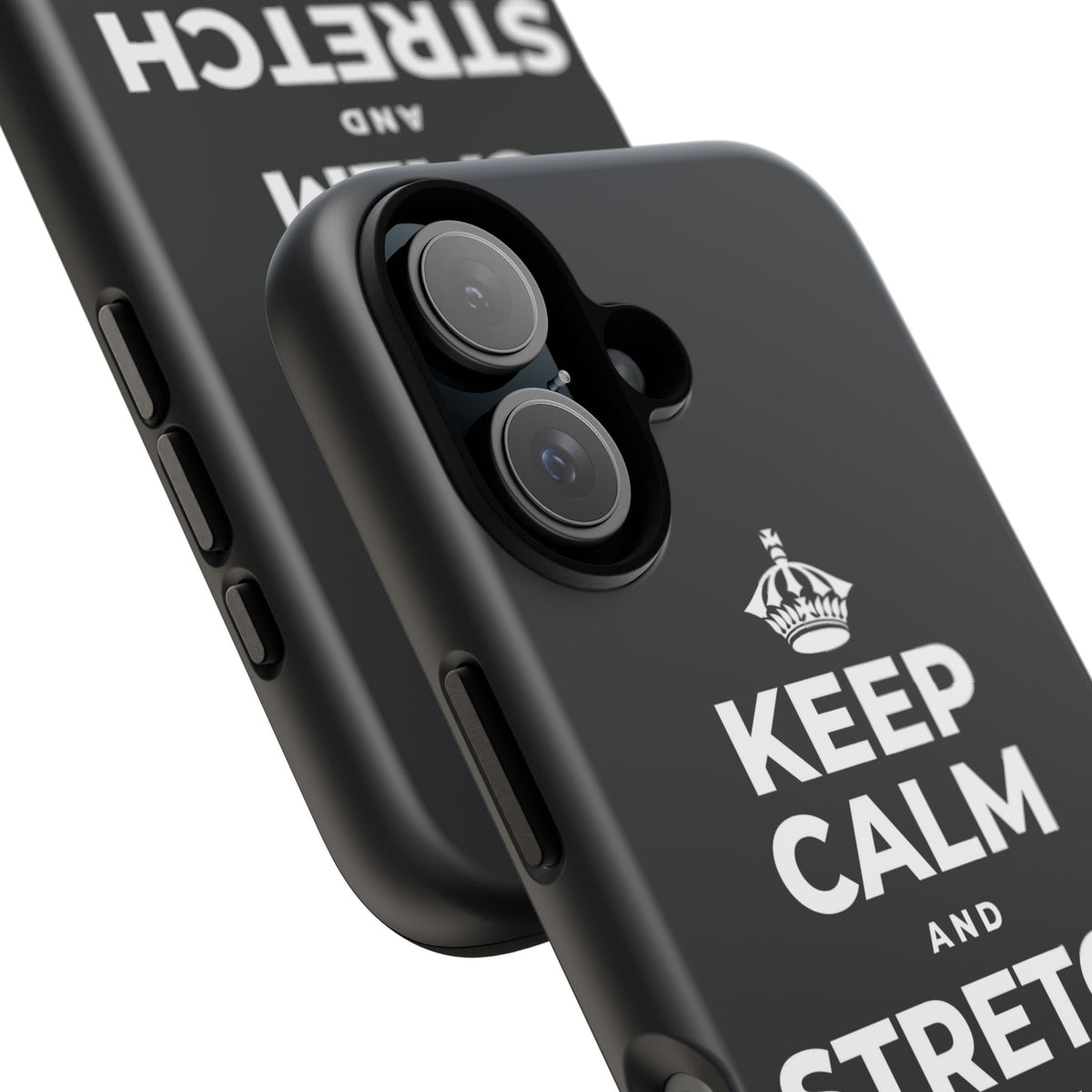 KEEP CALM AND STRETCH AND YAWN IT OUT Phone Case (Dark)