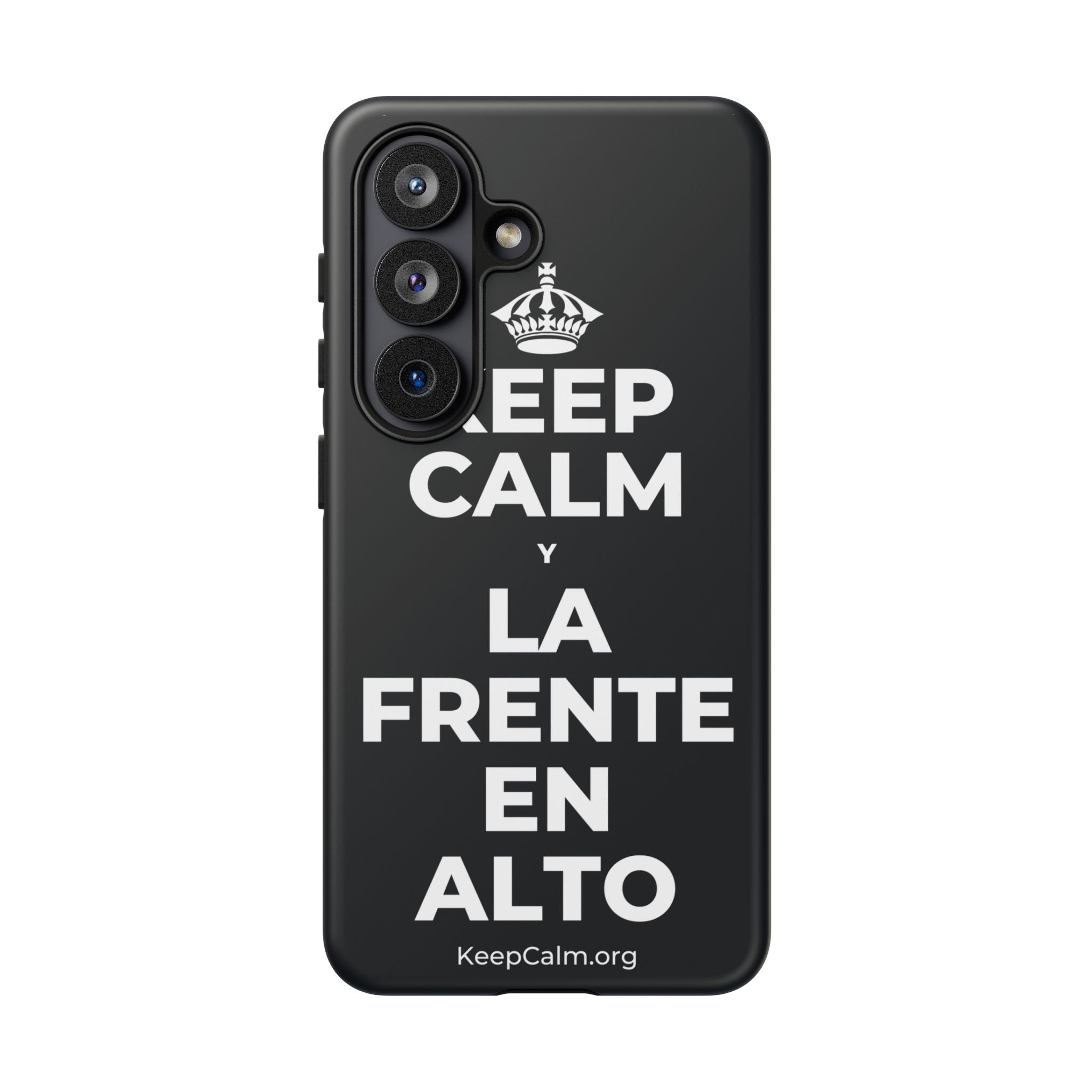 KEEP CALM Y LA FRENTE EN ALTO Phone Case (Dark)