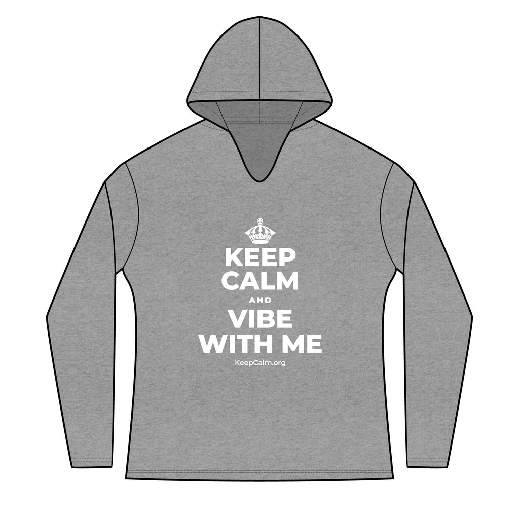 KEEP CALM AND VIBE WITH ME Women's Long Sleeve Hoodie