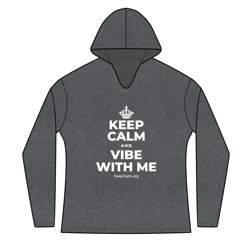 KEEP CALM AND VIBE WITH ME Women's Long Sleeve Hoodie