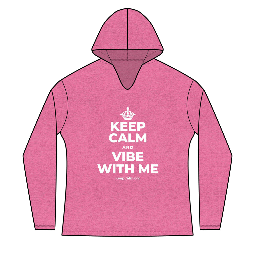 KEEP CALM AND VIBE WITH ME Women's Long Sleeve Hoodie