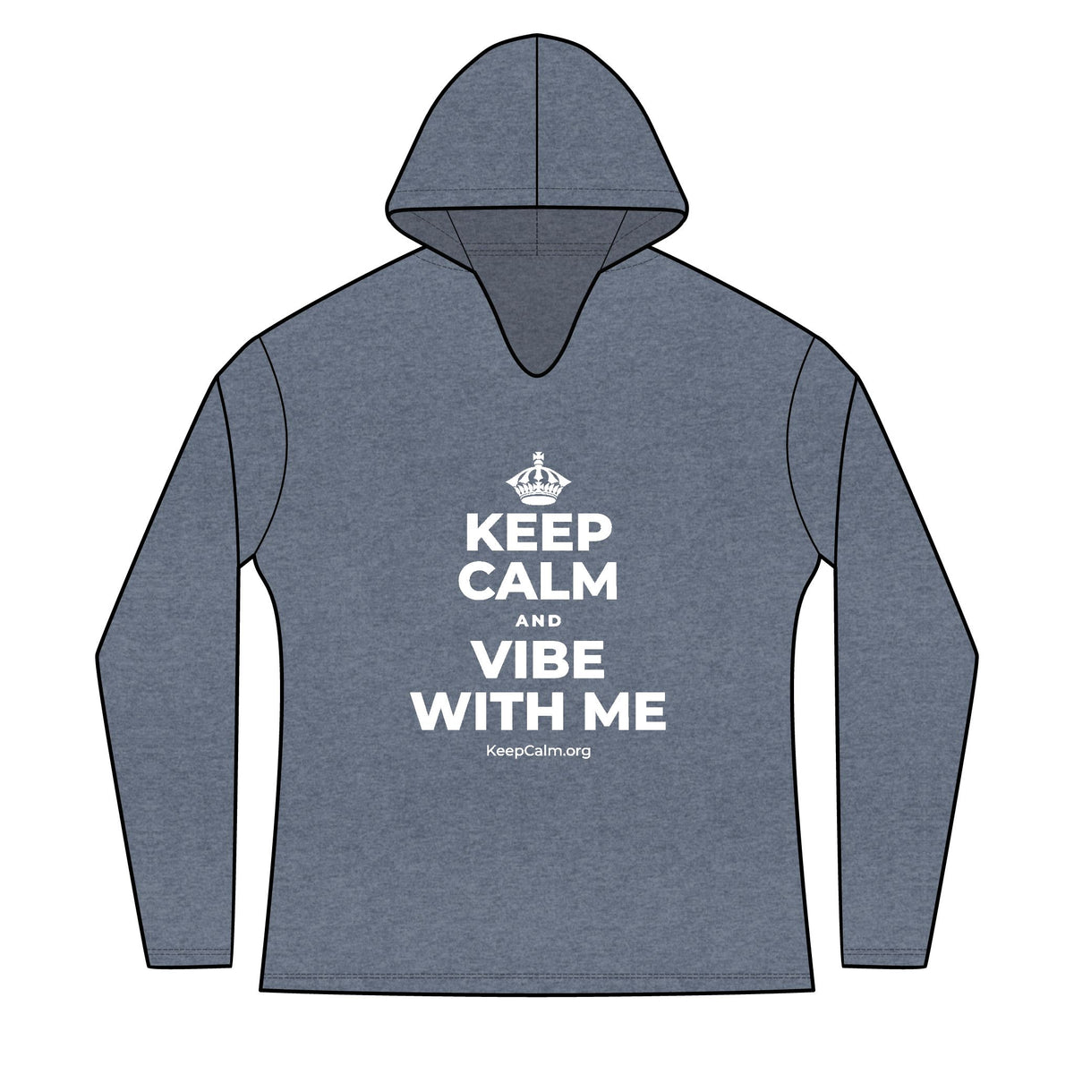 KEEP CALM AND VIBE WITH ME Women's Long Sleeve Hoodie