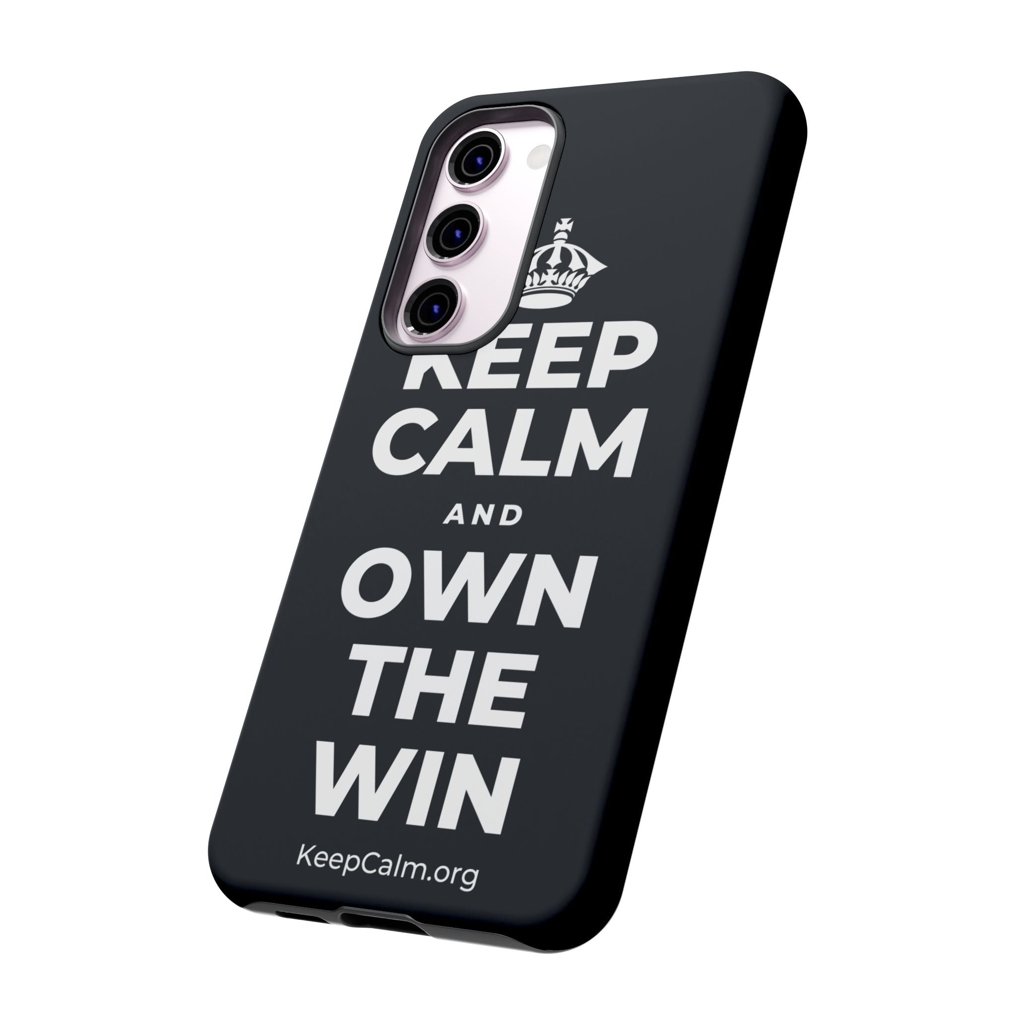 KEEP CALM AND OWN THE WIN Phone Case (Dark)