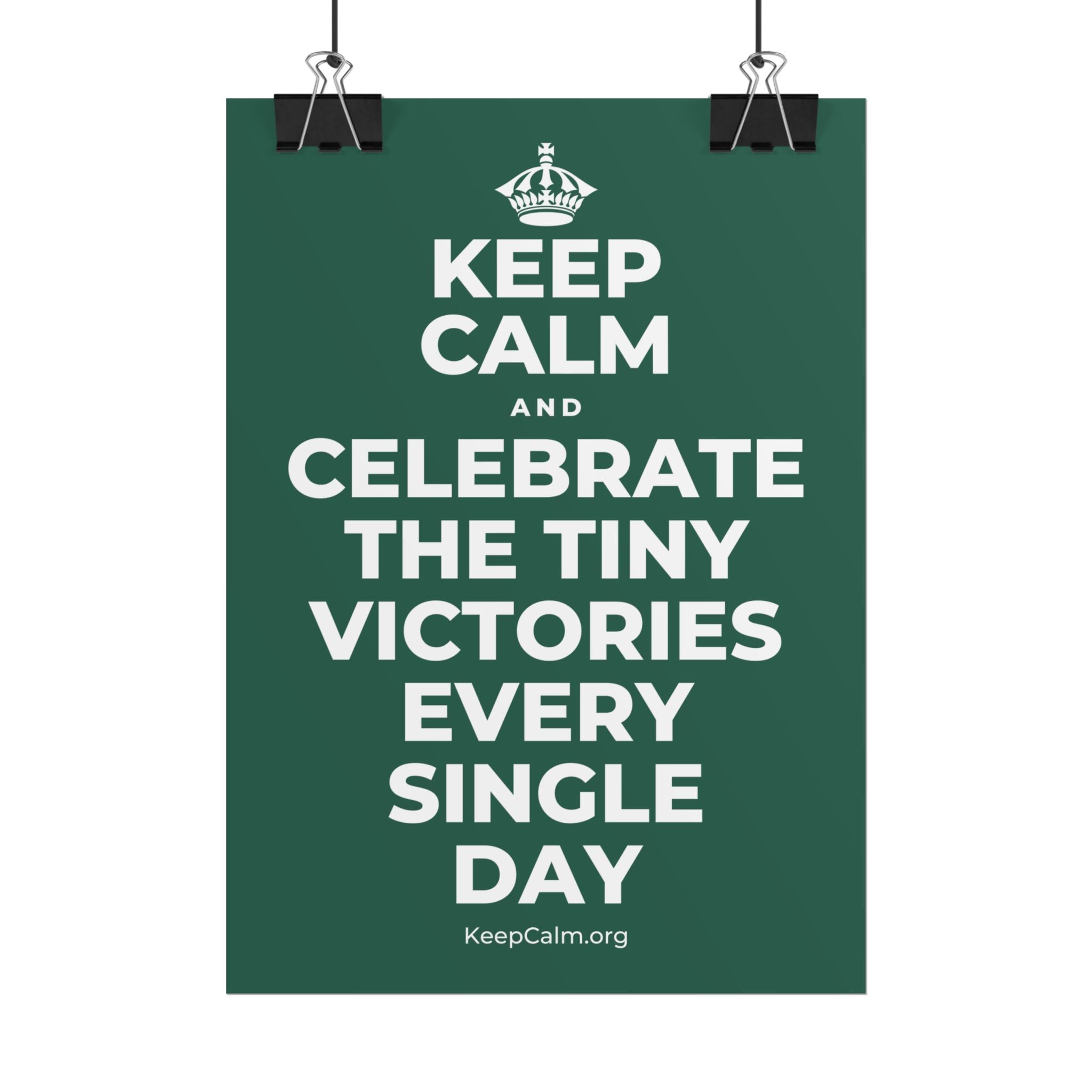 KEEP CALM AND CELEBRATE THE TINY VICTORIES EVERY SINGLE DAY Poster