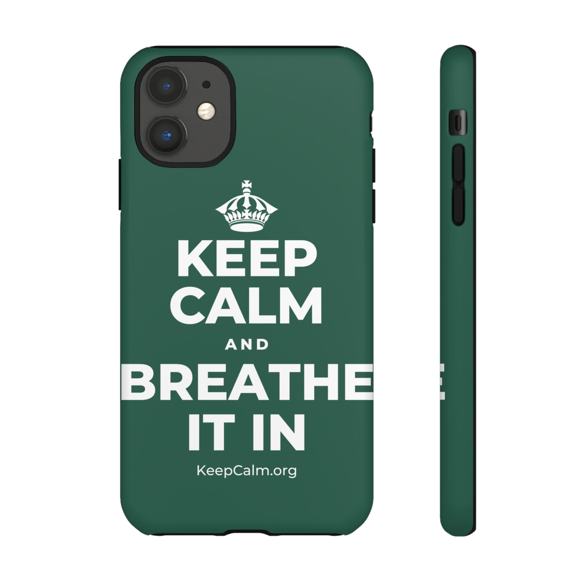 KEEP CALM AND BREATHE IT IN Phone Case