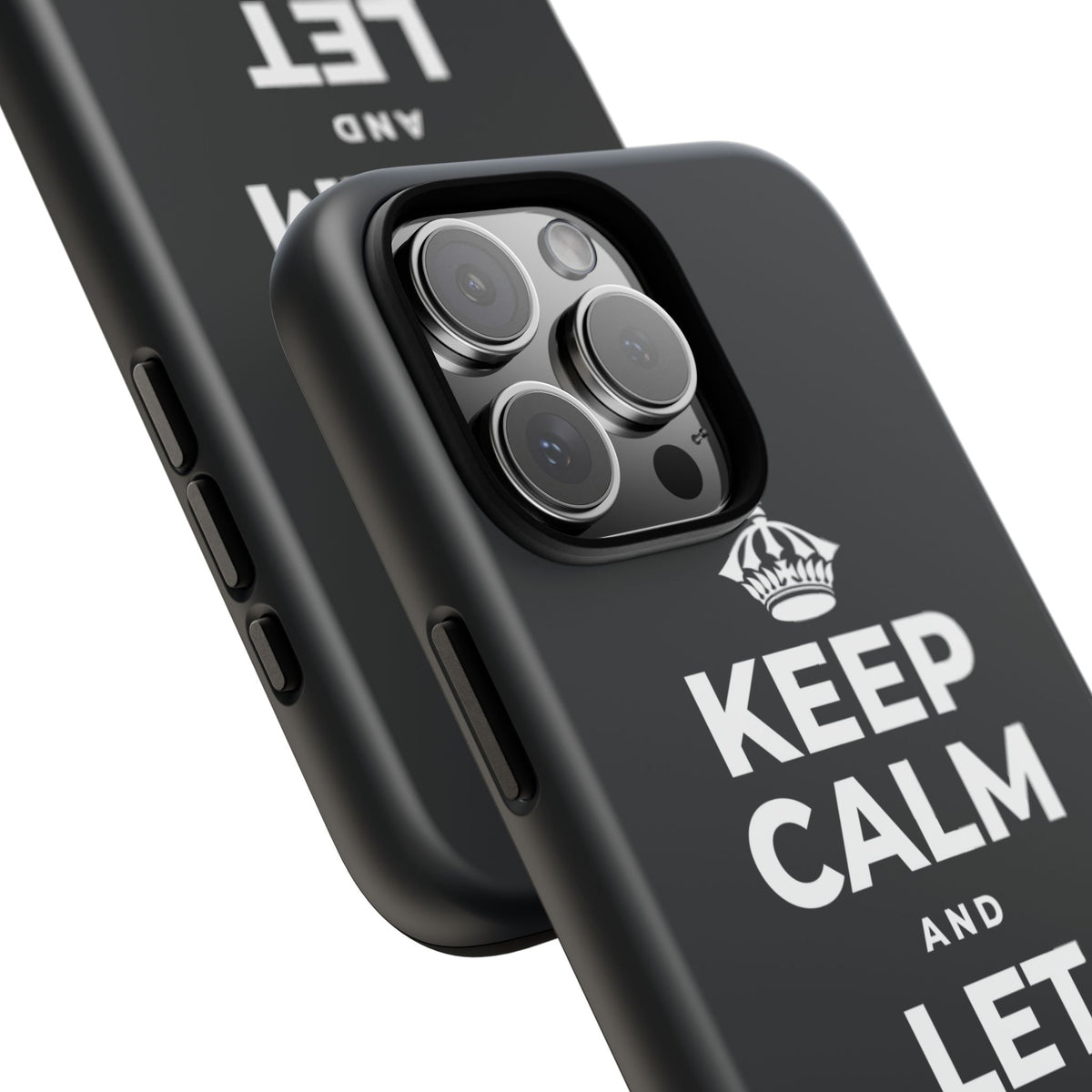 KEEP CALM AND LET PEOPLE IN Phone Case (Dark)