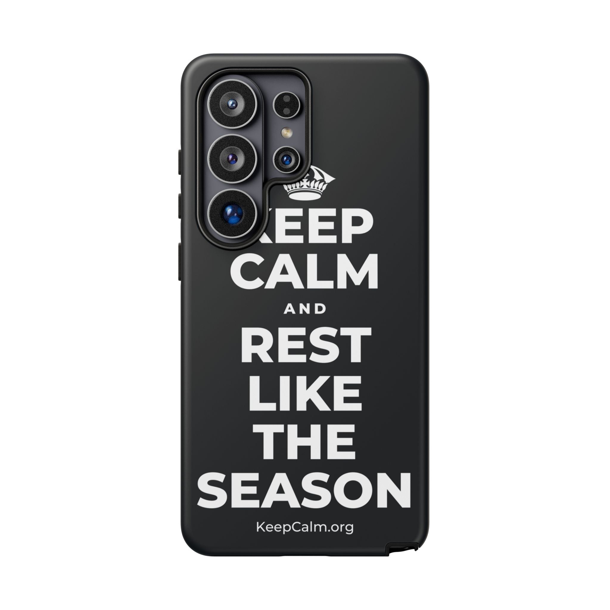 KEEP CALM AND REST LIKE THE SEASON Phone Case (Dark)