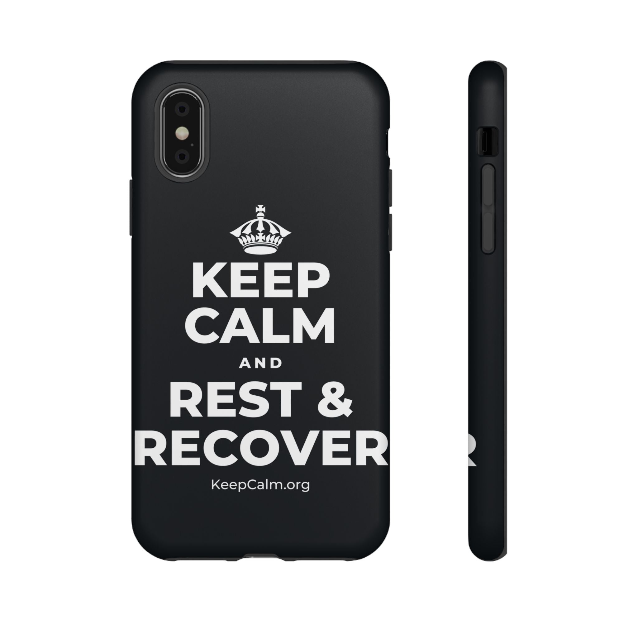 KEEP CALM AND REST & RECOVER Phone Case (Dark)