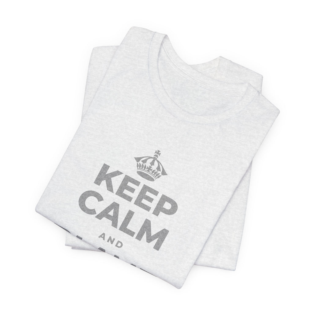 KEEP CALM AND BLAME MERCURY T-Shirt (Soft Cream–Heather Mauve)