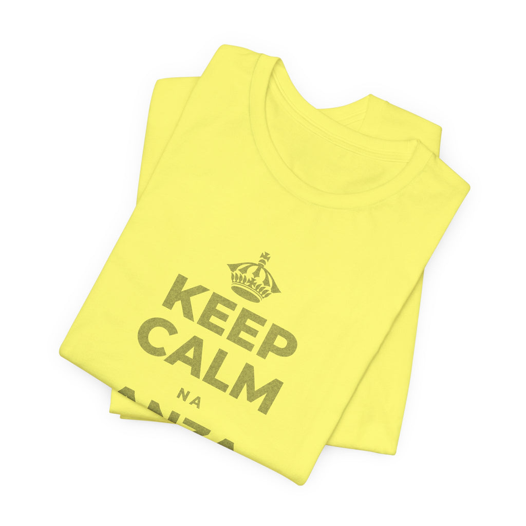 KEEP CALM NA ANZA WIKI UPYA T-Shirt (Soft Cream–Heather Mauve)
