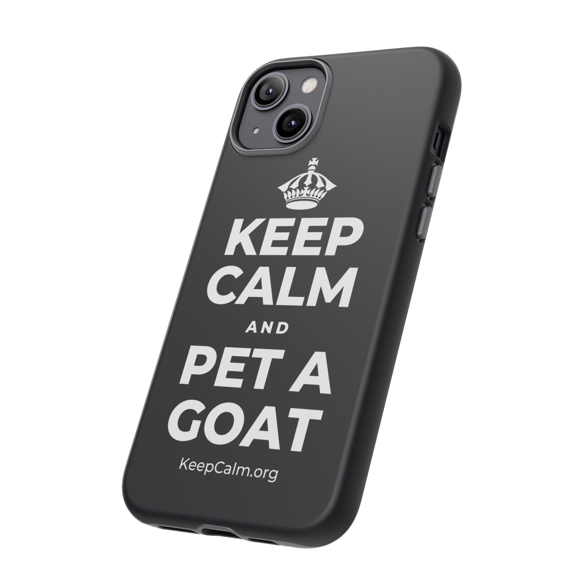 KEEP CALM AND PET A GOAT Phone Case (Dark)