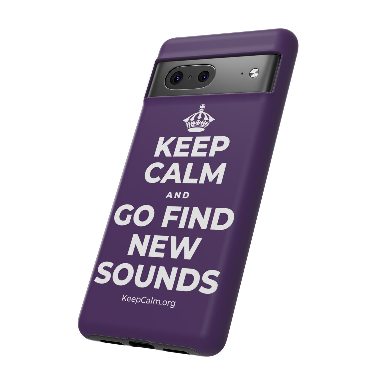 KEEP CALM AND GO FIND NEW SOUNDS Phone Case