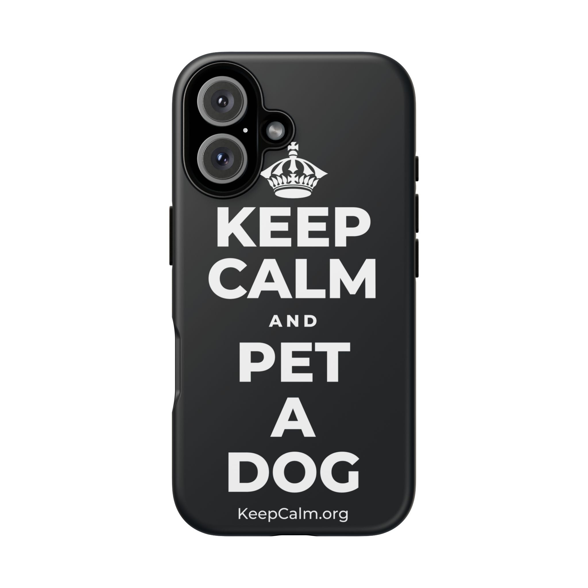 KEEP CALM AND PET A DOG Phone Case (Dark)