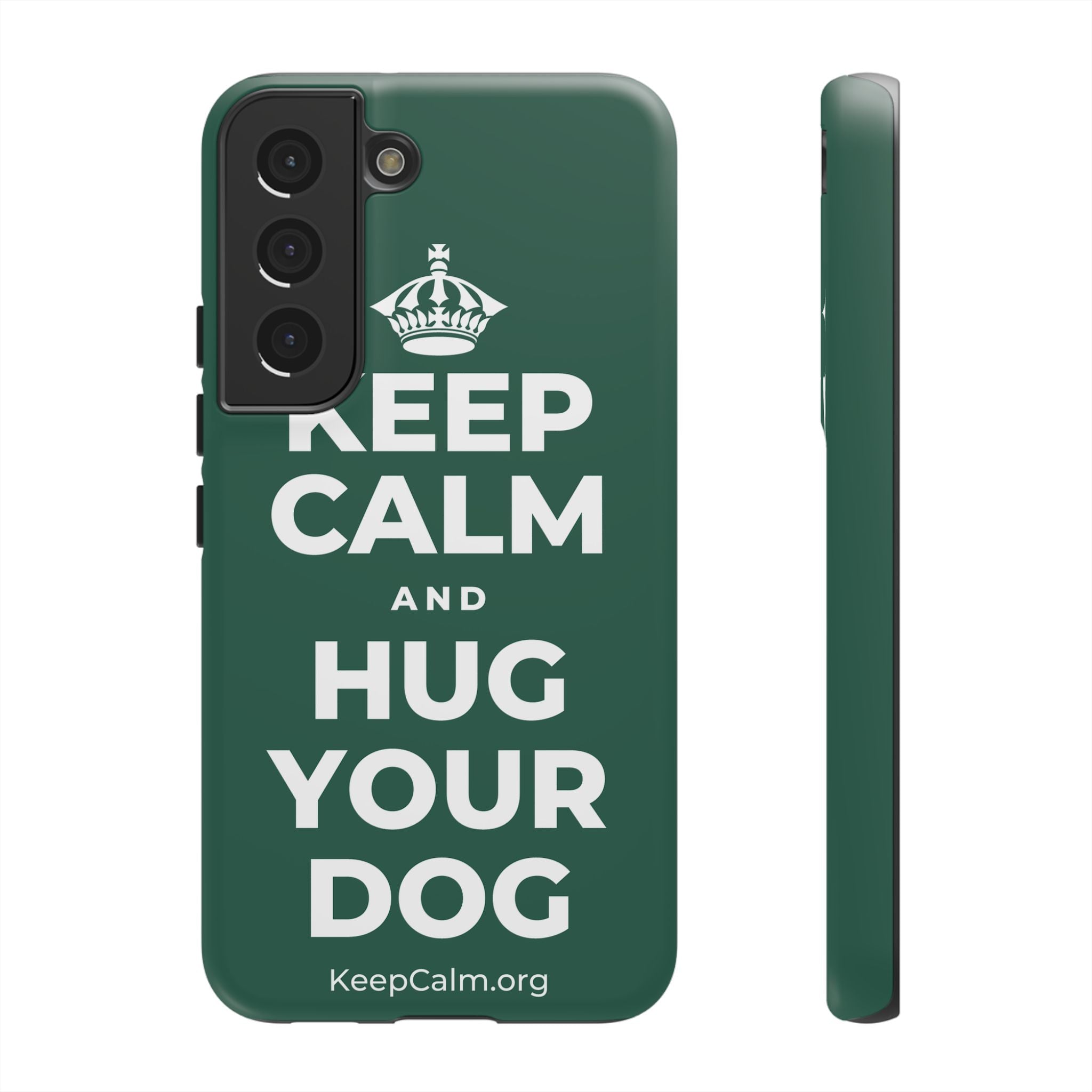 KEEP CALM AND HUG YOUR DOG Phone Case