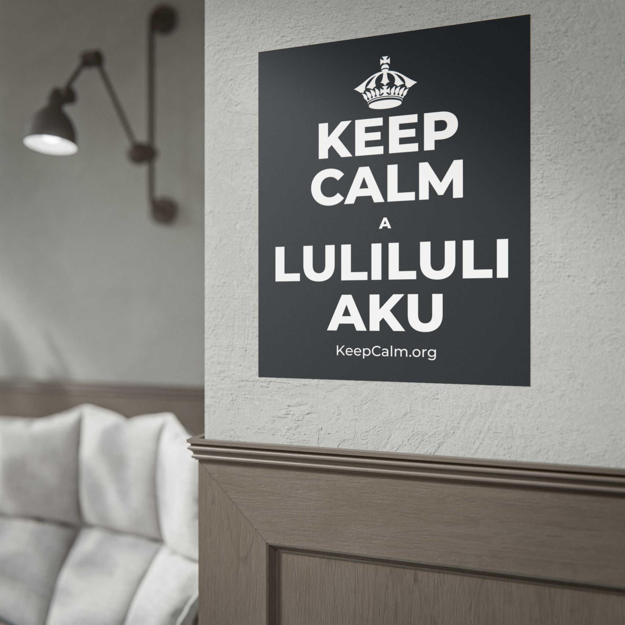 KEEP CALM A LULILULI AKU Poster (Dark)