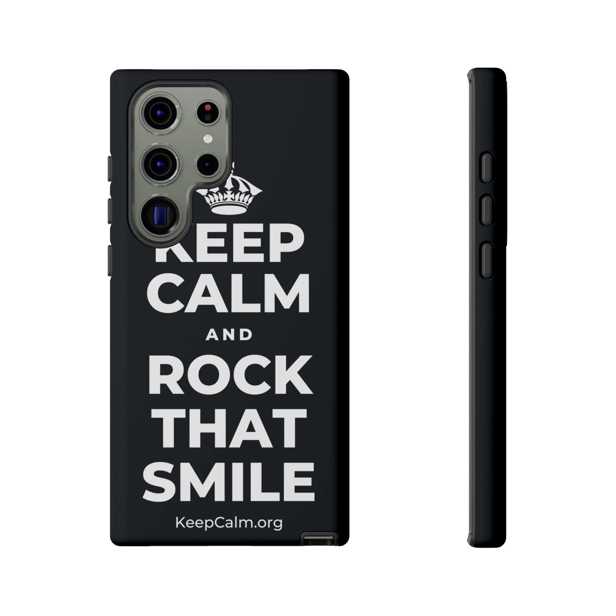 KEEP CALM AND ROCK THAT SMILE Phone Case (Dark)