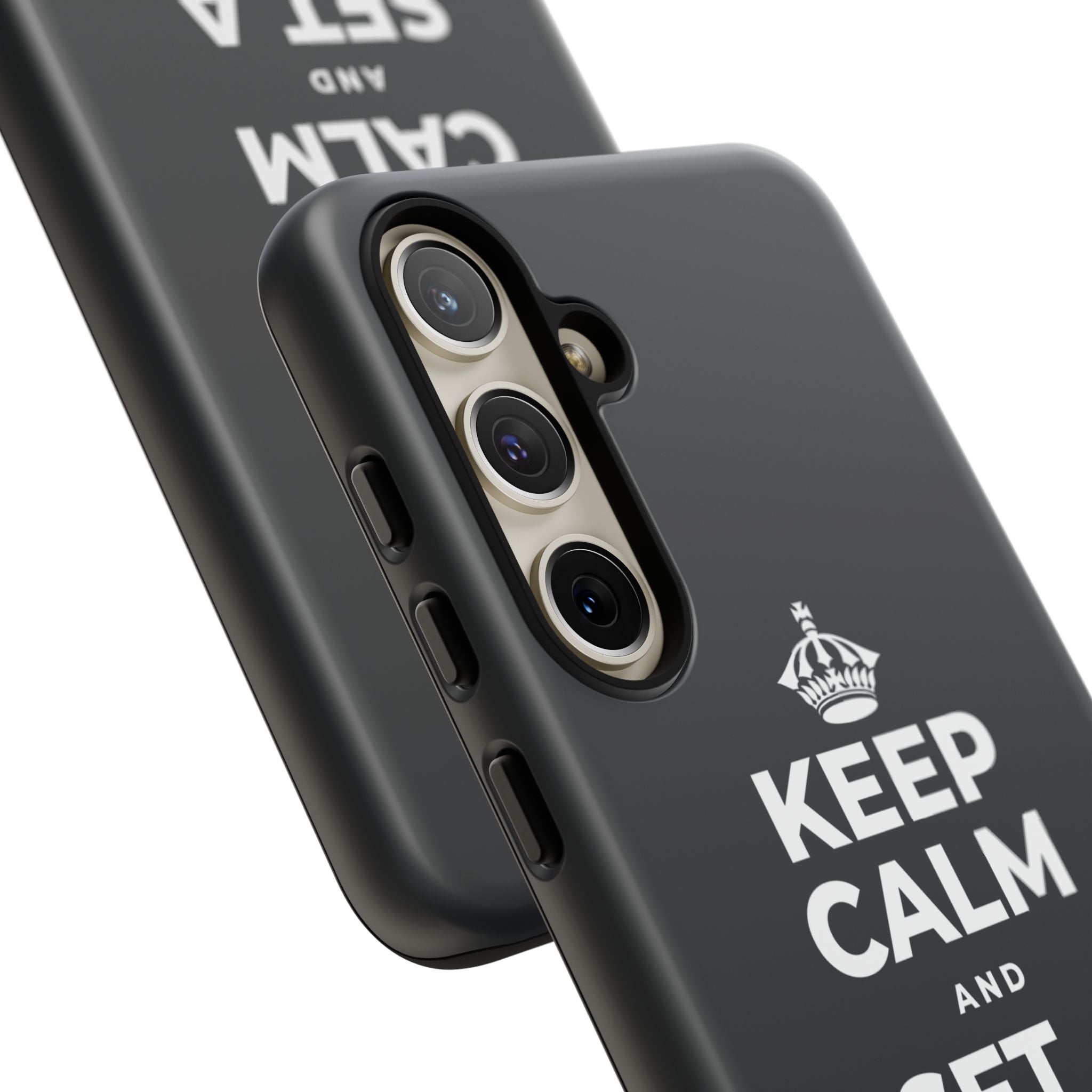 KEEP CALM AND SET A BOUNDARY Phone Case (Dark)