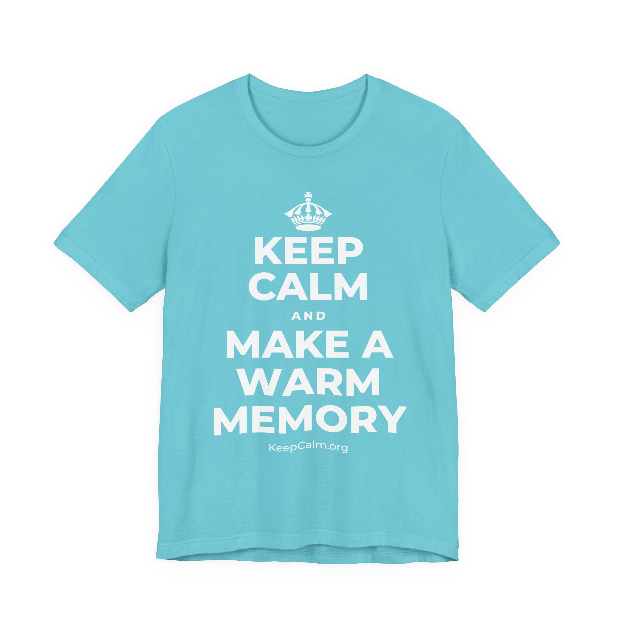 KEEP CALM AND MAKE A WARM MEMORY T-Shirt (Soft Cream–Heather Mauve)